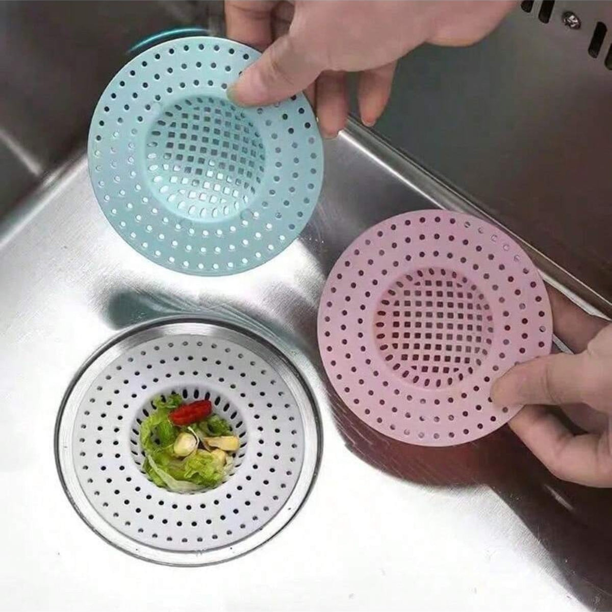 HAIR TRAP SHOWER BATH PLUG HOLE WASTE CATCHER STOPPER DRAIN SINK STRAINER FILTER