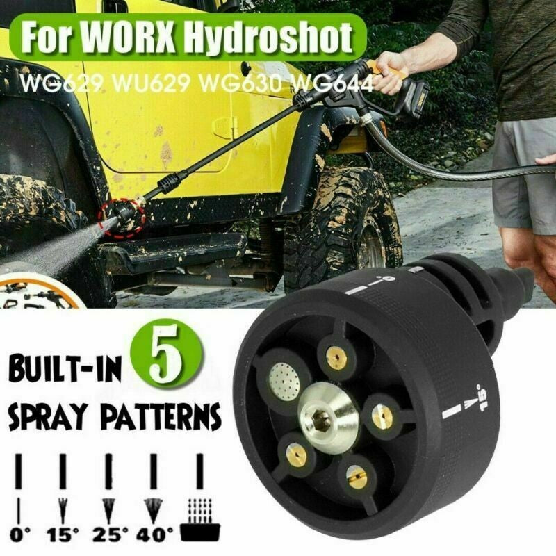 Multi-Function Nozzle For WORX Hydroshot Power WG629 WU629 WG630 Cleaner Tools