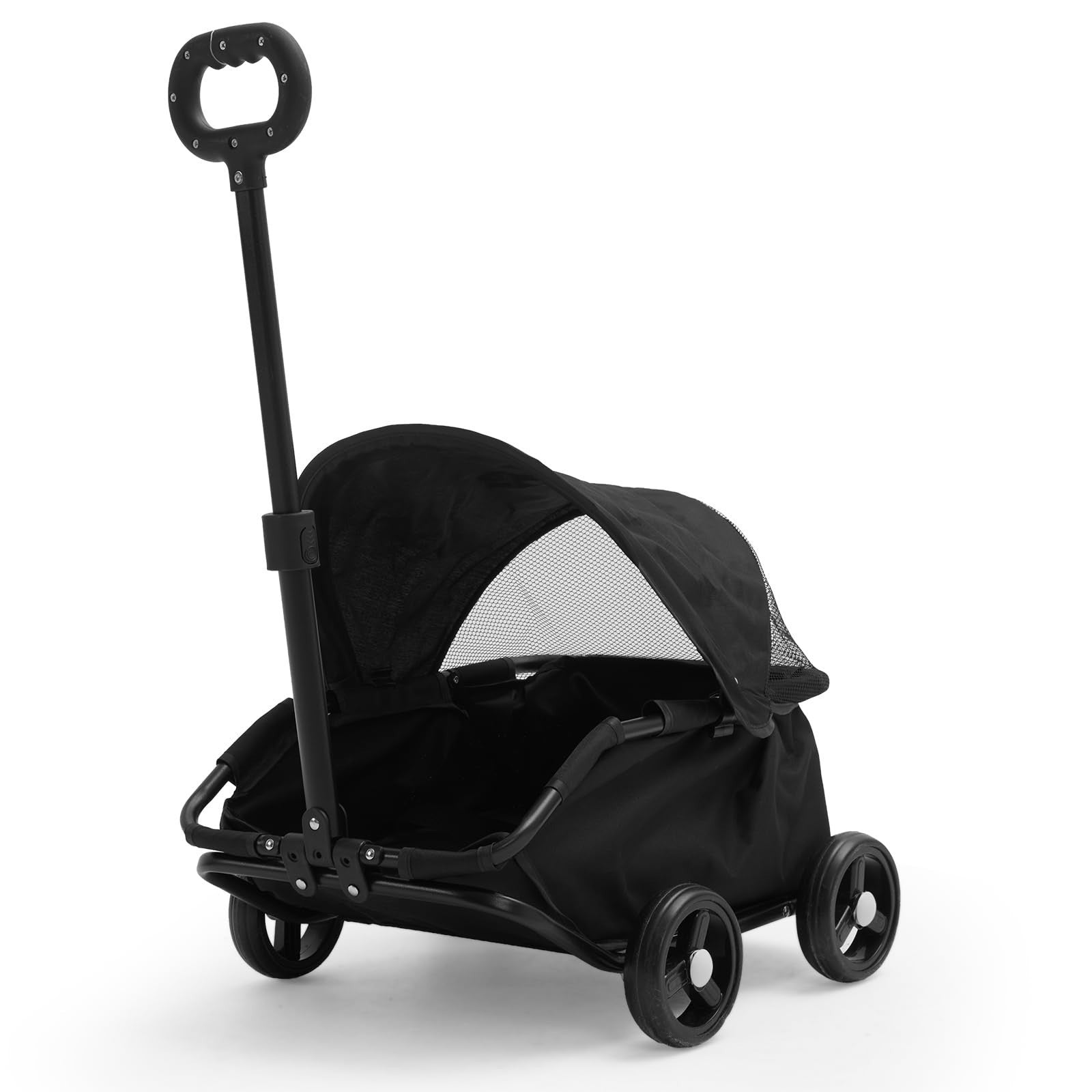 Foldable Pet Dog Cat Stroller Pet Jogger Carrier Cart Open Car Travel Walk Wheel
