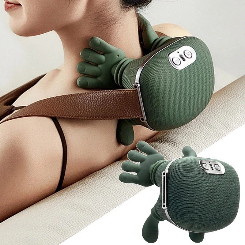 Neck Shoulder Massager with Heat Simulated Human Hand Cervical Trapeziu Massager