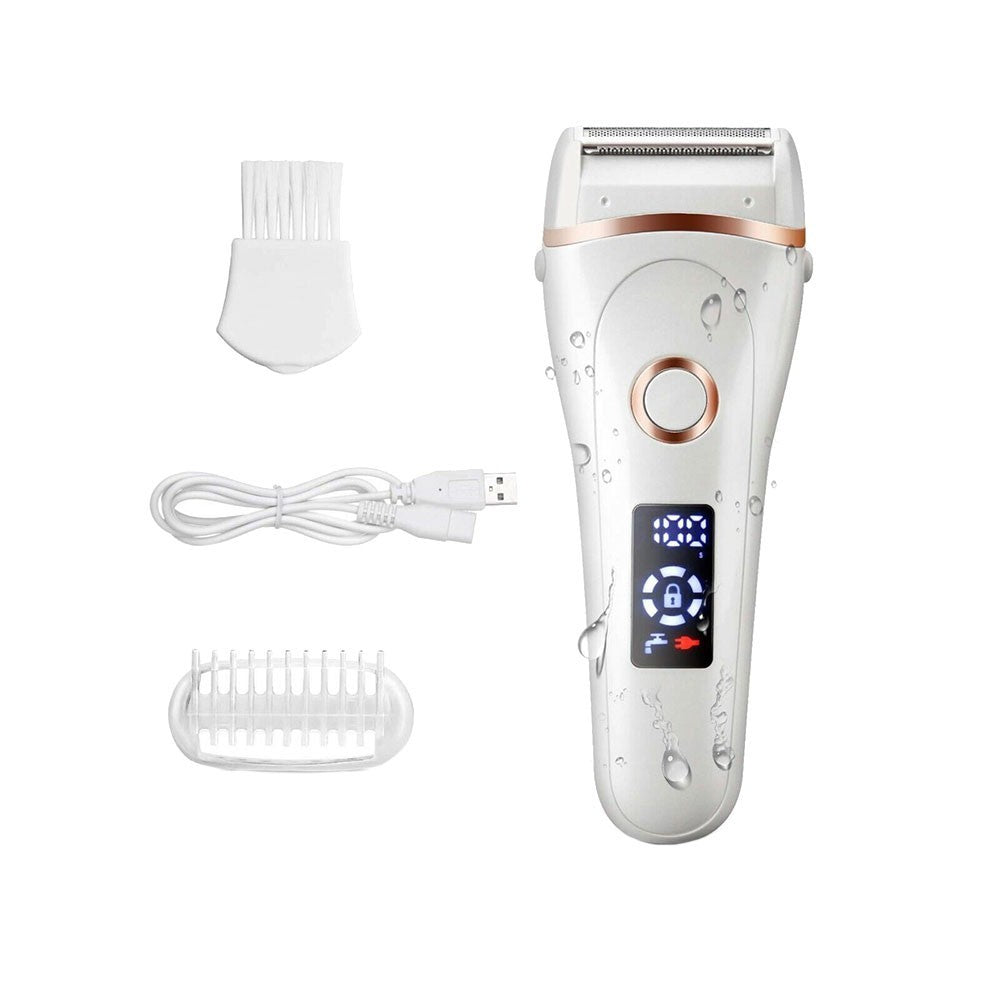 Electric Razor Shaver Women Hair Remover Wet Dry Painless Lady Body Rechargeable