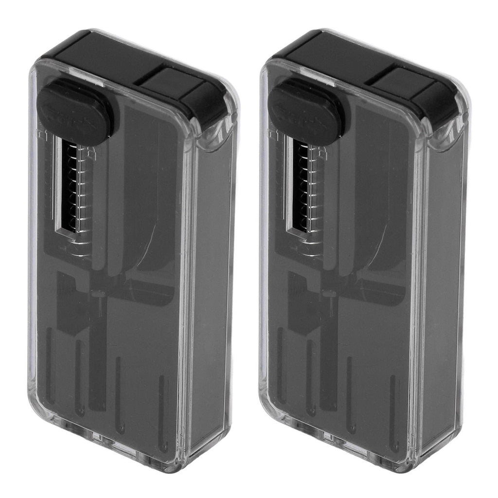 (Black)Crushball Dispenser 2 Pcs Cigarettes Apsules Dispenser Cigarette