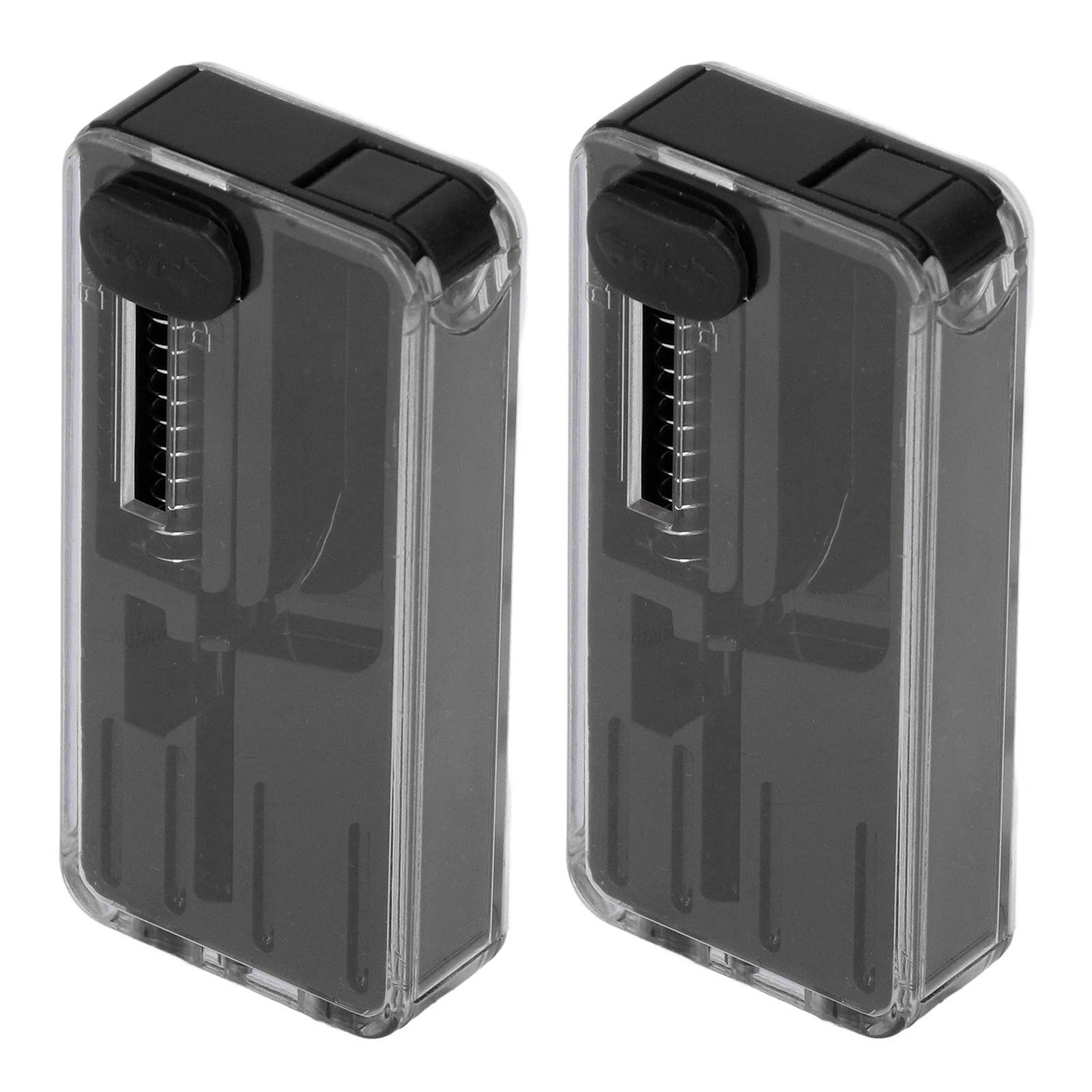 (Black)Crushball Dispenser 2 Pcs Cigarettes Apsules Dispenser Cigarette