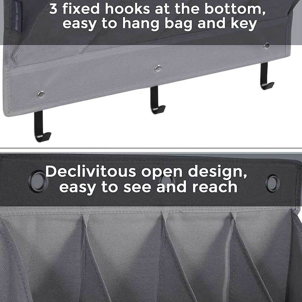 11 Pocket Shoe Holder Organiser Over The Door Hanging Shelf Rack Storage Hook UK