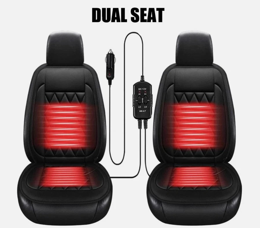 12V Car Seat Pad Cushion Cover Heating Heater Heated Cold Winter Warm Universal