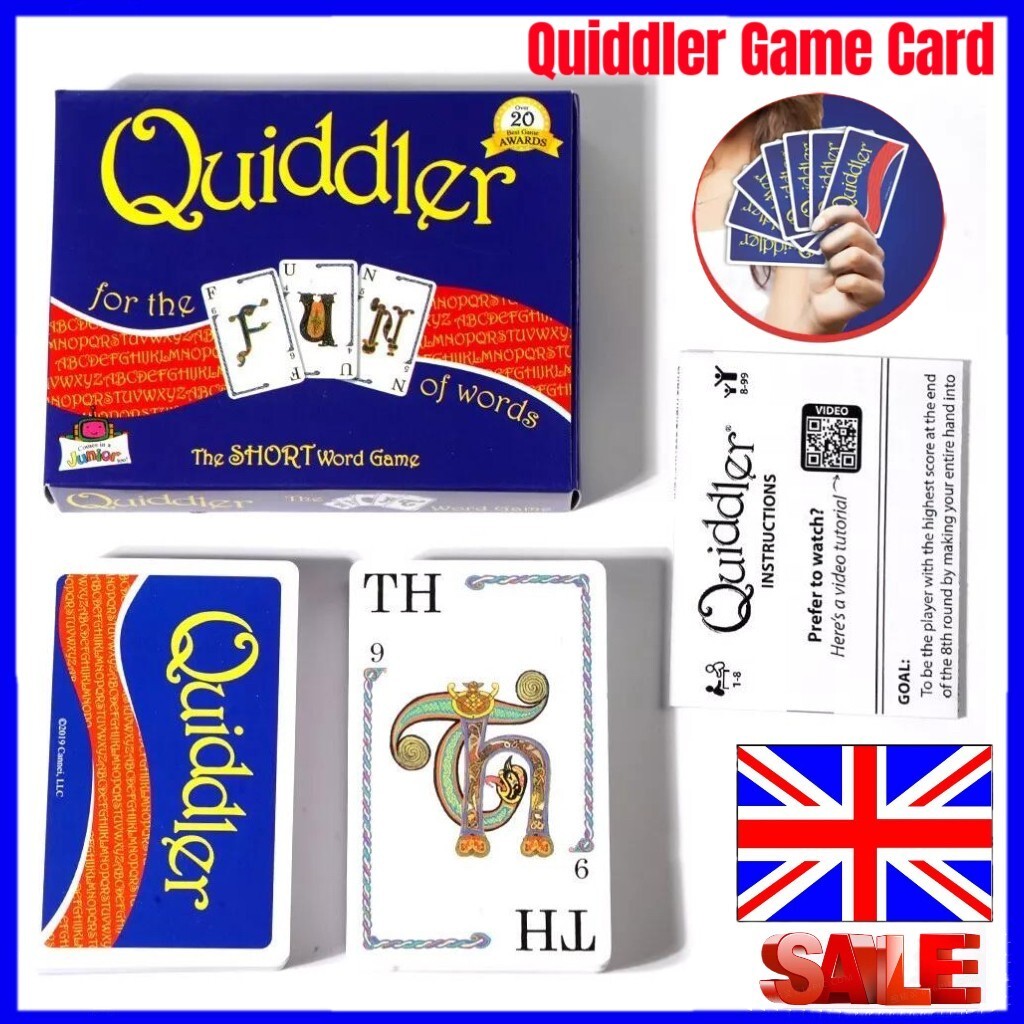 Quiddler Card Game Board Game Entertainment Couples Friends Family