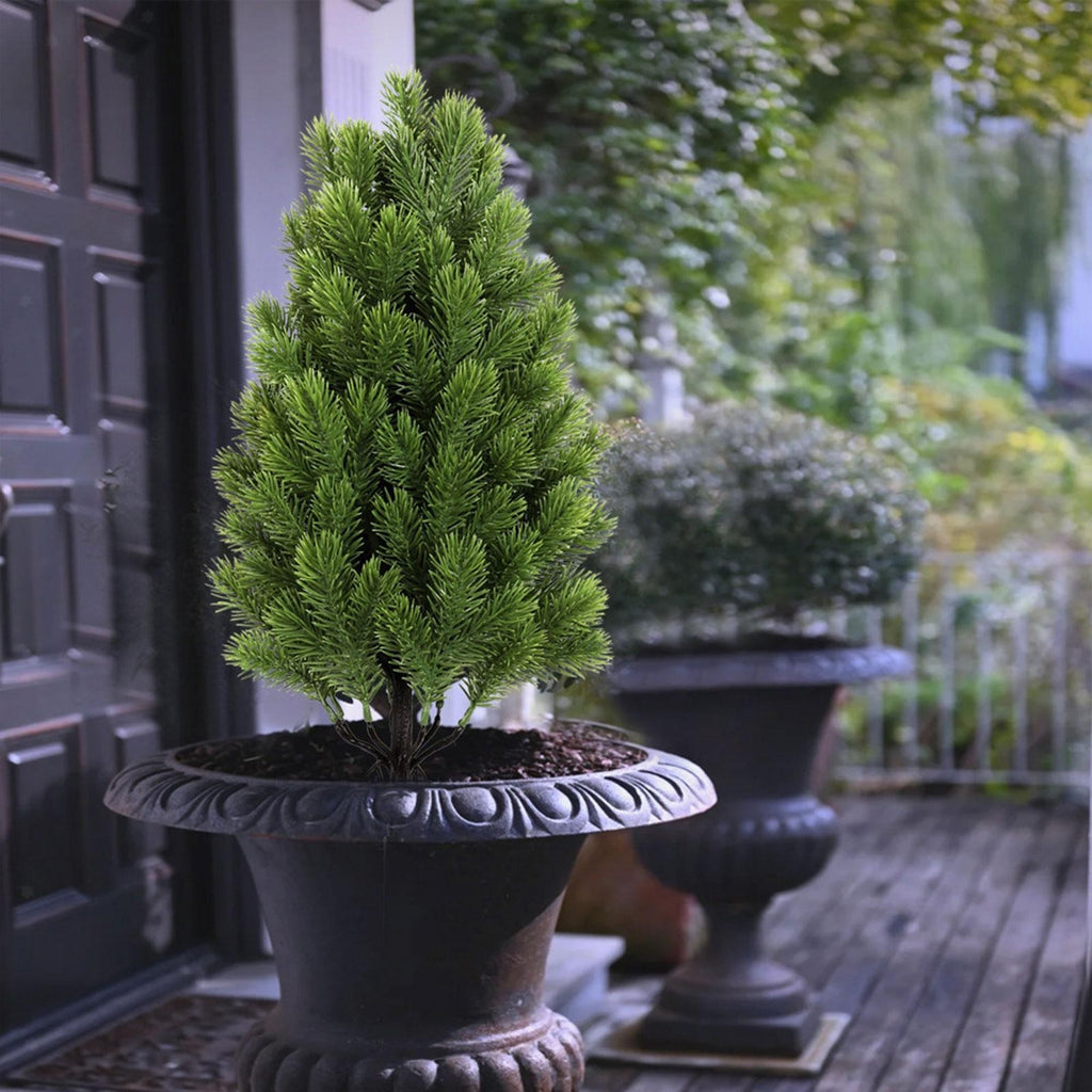 Artificial Topiary Realistic Bushes Plants for Patio Indoor, Outdoor