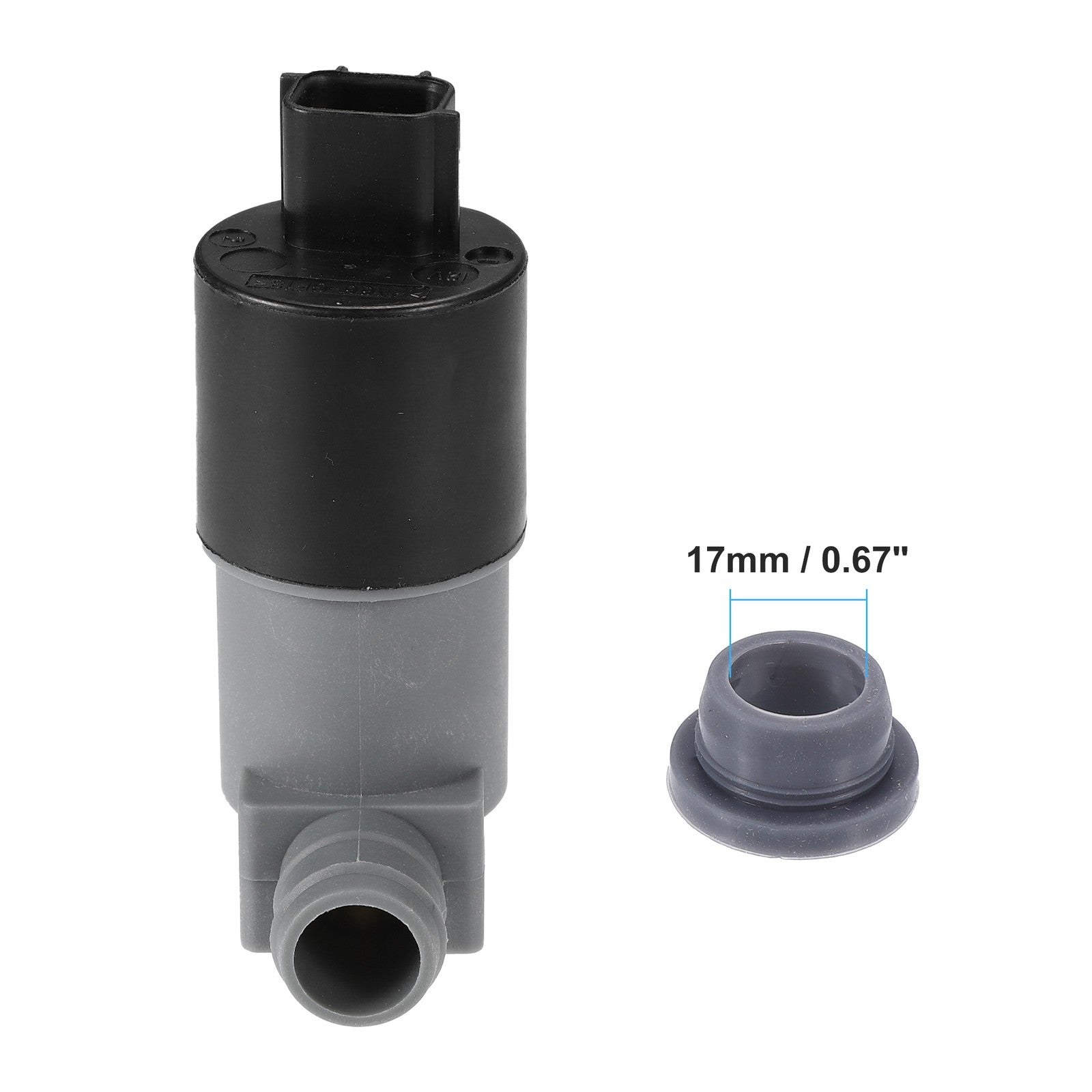 Front Windshield Washer Motor Pump No.853300F011 for Toyota Yaris 14-17 Black