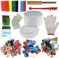 Microwave Kiln and Professional Simple Making DIY Fusing Glass Jewelry Tools Set