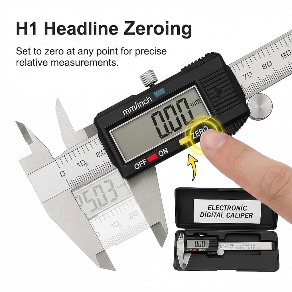 Digital Vernier Caliper Calipers 150mm Stainless Steel Micrometer Gauge Tool