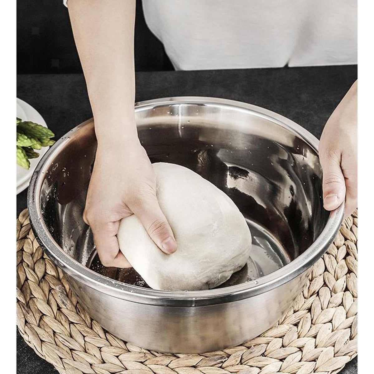 3 in 1 Stainless Steel Basin Strainer Julienne Grater Bowl and Strainer