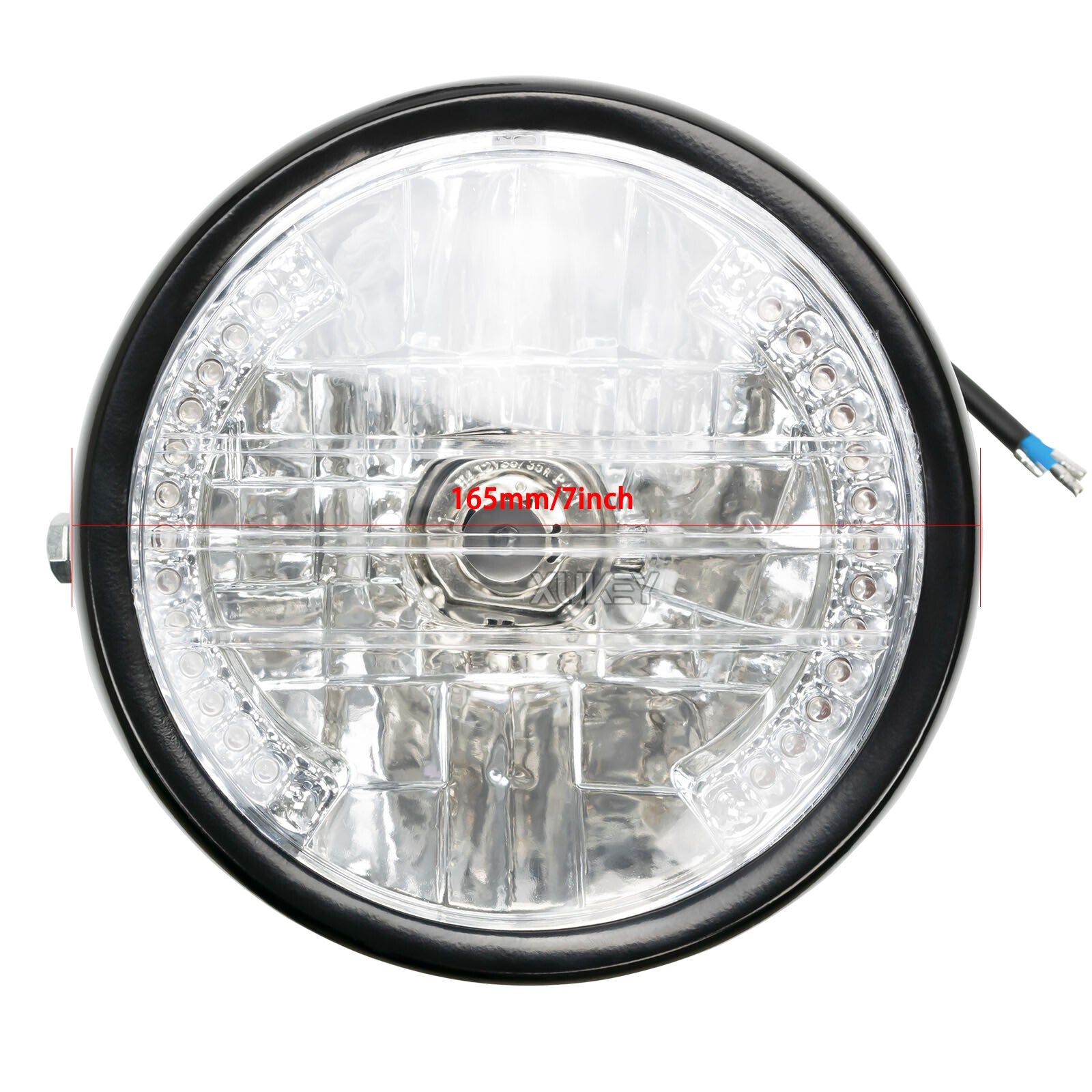 7 Inch 12V Motorcycle Headlight Hi Lo Beam With Turn Signal Light Indicator Lamp