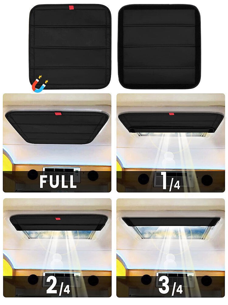 RV Window Shade Skylight Cover Shade Foldable RV Vent Sun Shade