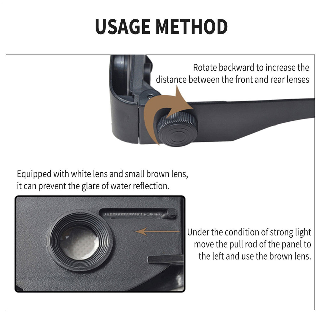 Portable Glasses Telescope Magnifier Binoculars For Fishing/Hiking Binoculars
