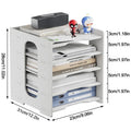 5/7Tier Desktop File Holder A4 Paper Storage Tray Office Document Sort Organizer