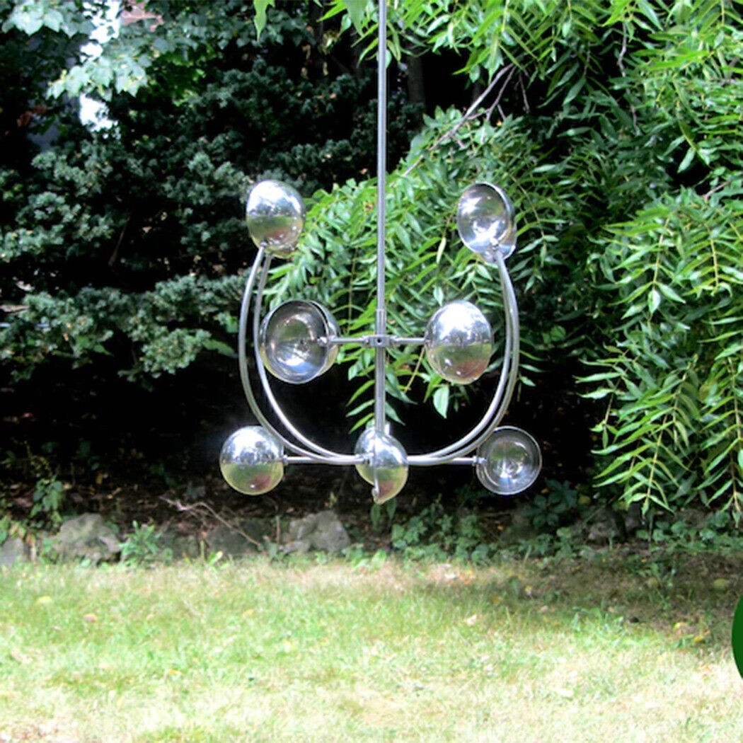 Wind Powered Kinetic Sculpture Unique And Magical Metal Windmill Spinner Garden