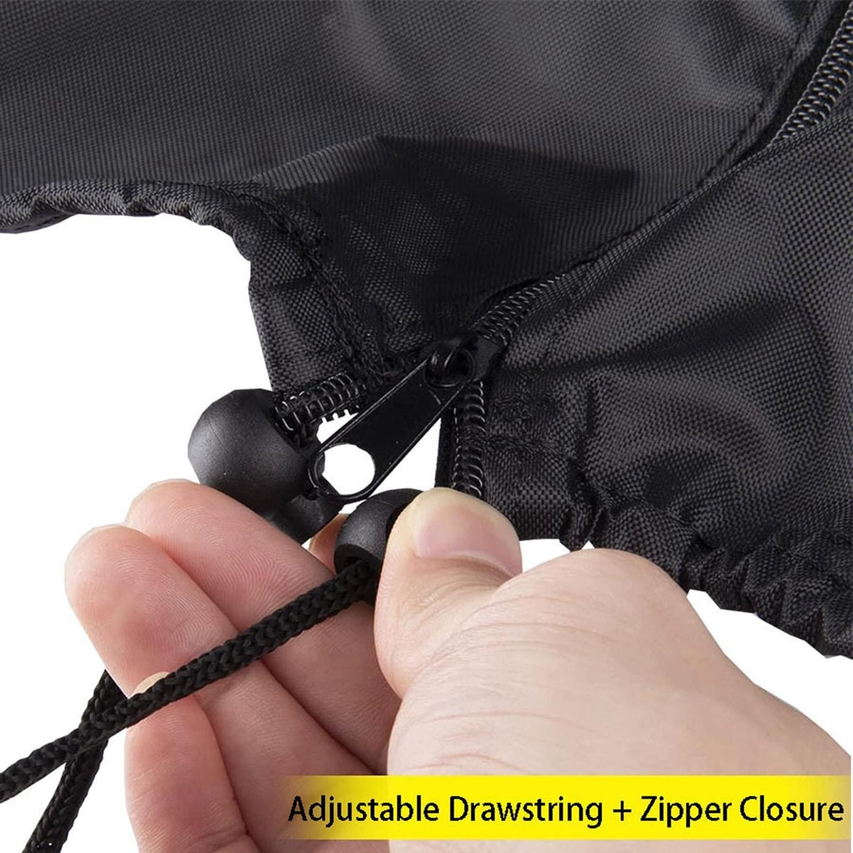 Squat Rack Cover with Drawstring Bottom , Black Outdoor Fitness Equipment Covers