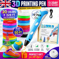 3D Printing Pen Kids Bundle - 350 ft PLA Birthday Gift set for Creative Minds