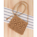 Straw Purse Summer Straw Beach Bag Crossbody Handbag Woven Bag Crochet Purses