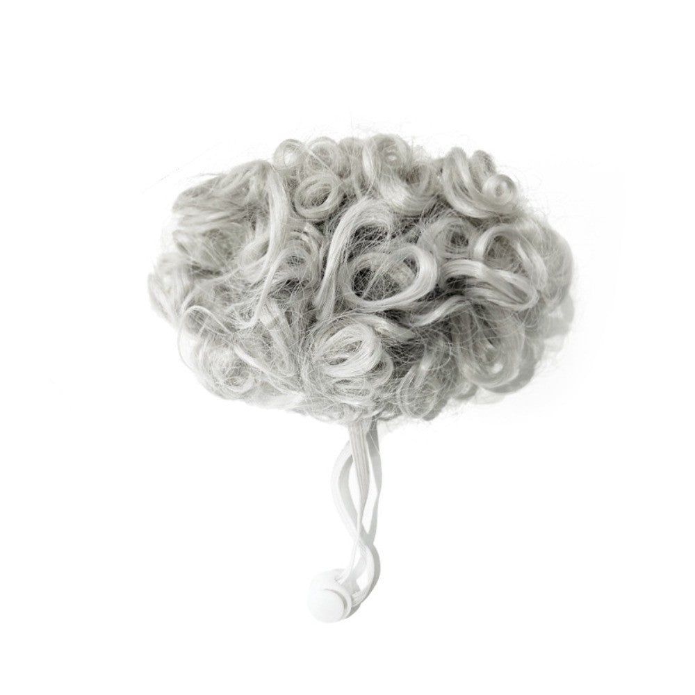 Curly Pet Wig Small Dog Cat Cosplay Headpiece Funny Dressing Hair Halloween Prop