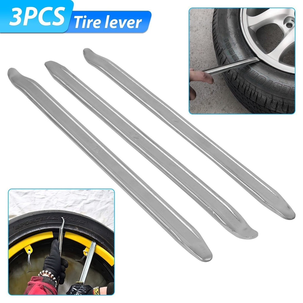 3PCS 12" TYRE LEVERS LONG HEAVY DUTY STEEL CHANGER REMOVER MOTORBIKE BIKE CYCLE