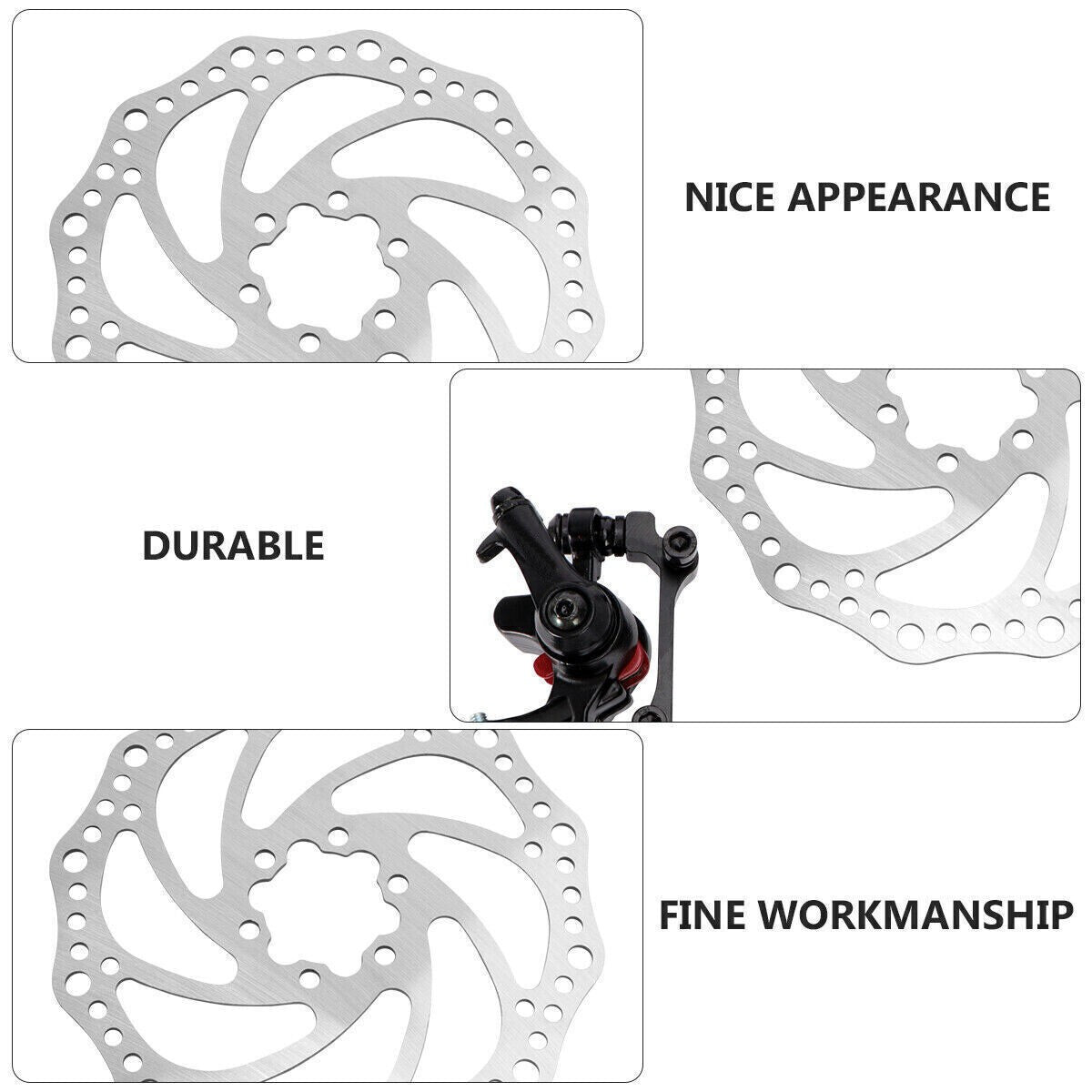 Pair Bike Disc Brake Caliper Mountain Bicycle Front Rear Rotor Disc Caliper Set
