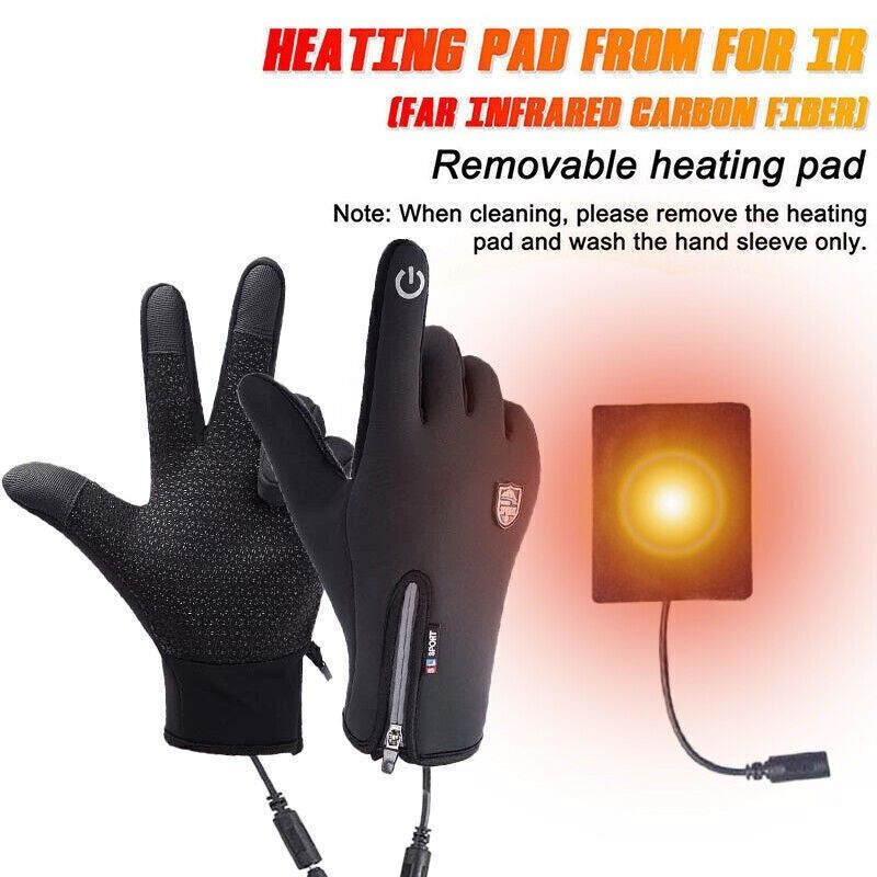 Electric Heated Gloves USB Insulated Warm Thermal Gloves Winter Unchargeable