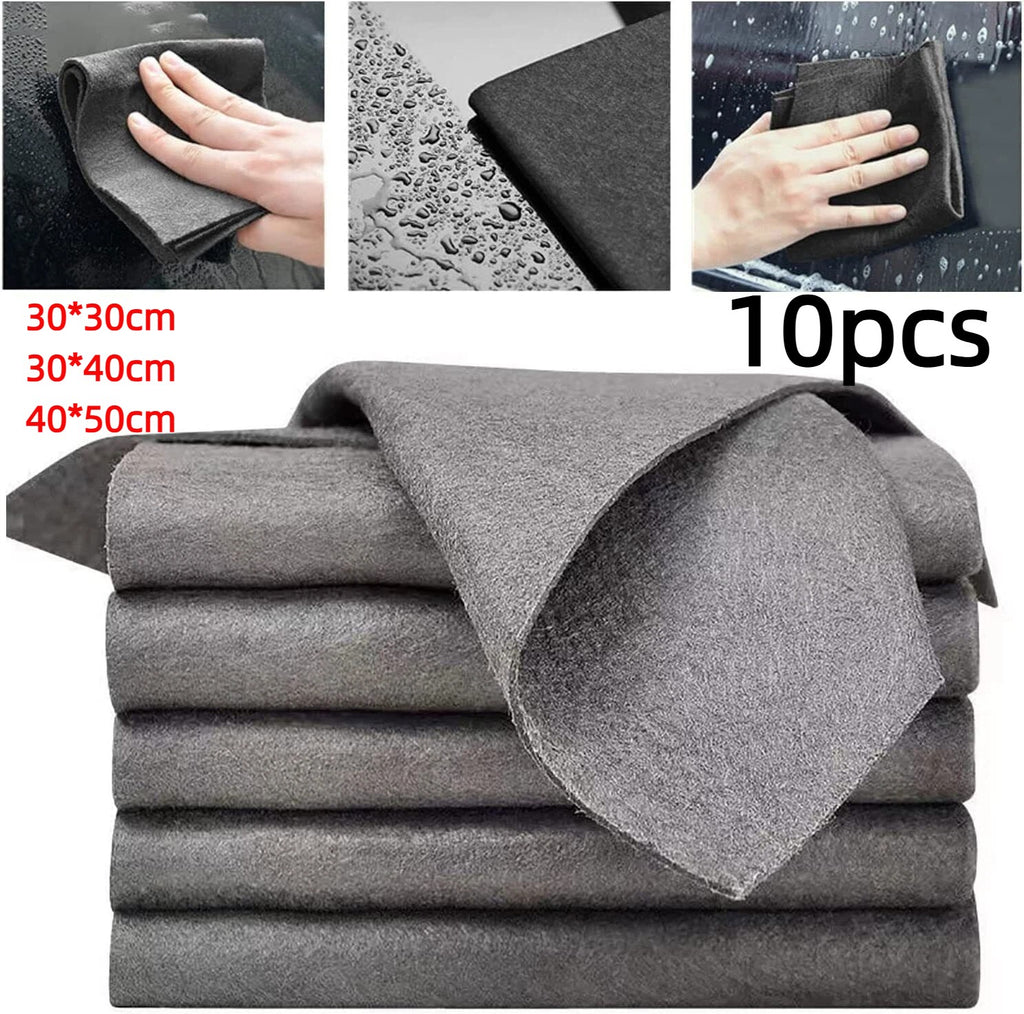 10PCS Thicken Magic Glass Cleaning Cloth Dishcloth Lint Free Rag Polish Cloth UK