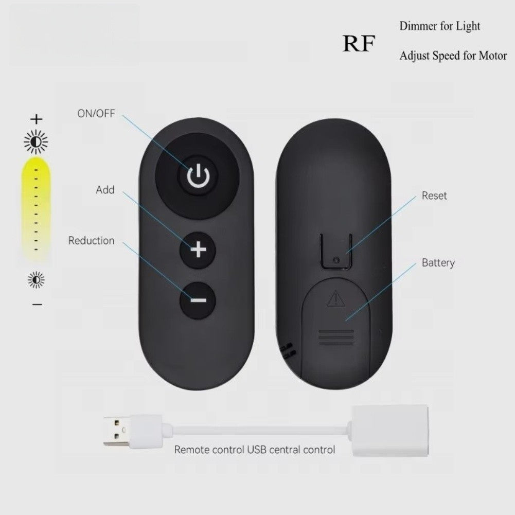 Wireless USB 5V RF Remote Control Switch for Fans LED Strip Dimming Module