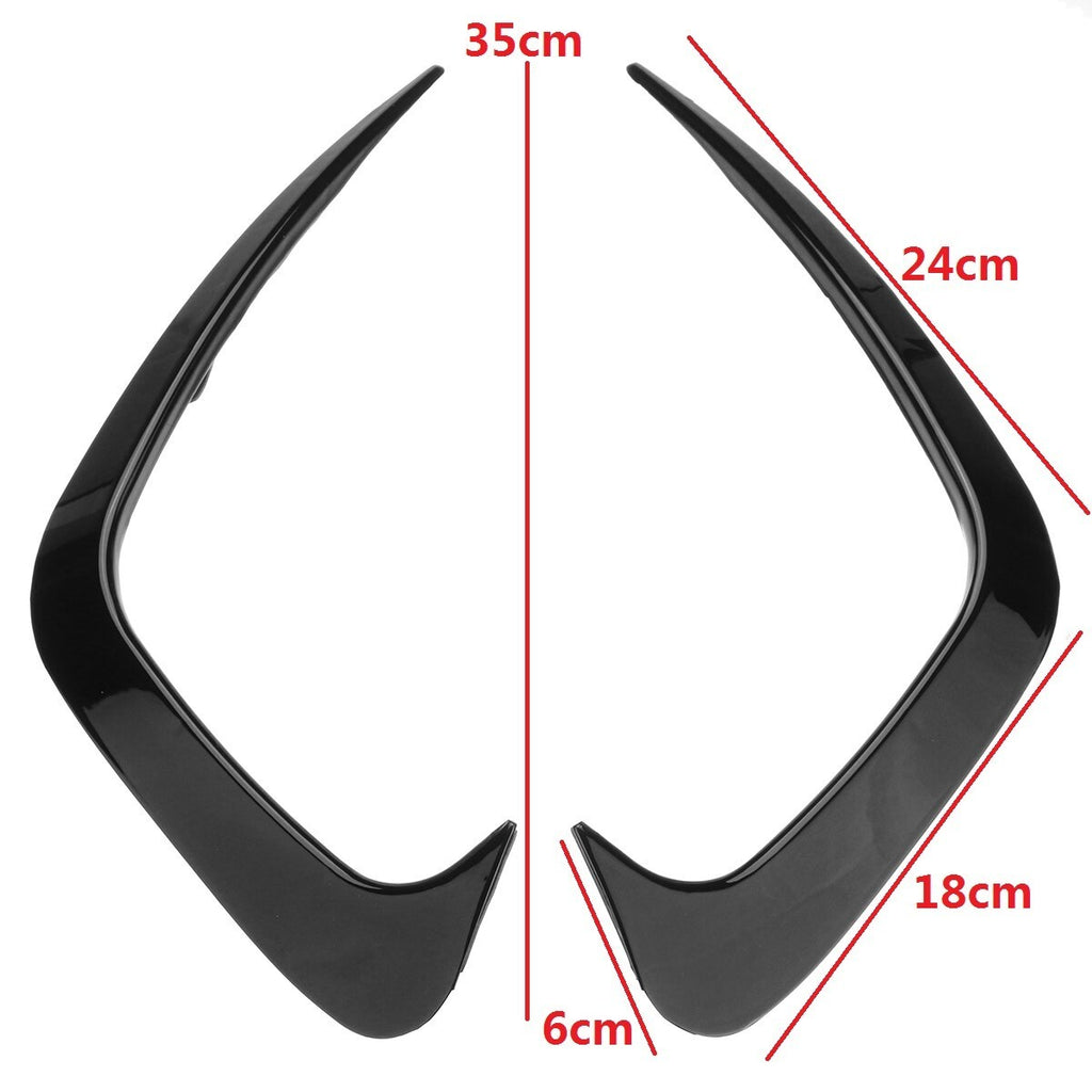 Gloss Black Rear Bumper Spoiler Side Canard For BMW 3 Series G20 G28 2019-2020