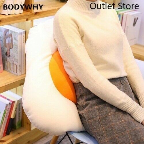 Lifelike Creative Egg Plush Pillow Stuffed Food Plush Toy Yolk Cushion Gift