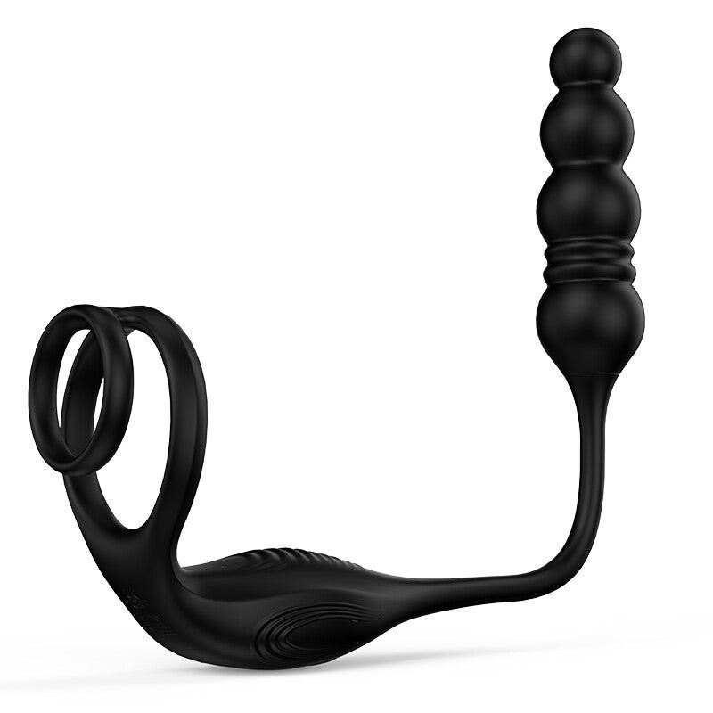 Men’s Anal Vibrator – Thrusting Prostate Massager Butt Plug Dildo Toy Lubricant