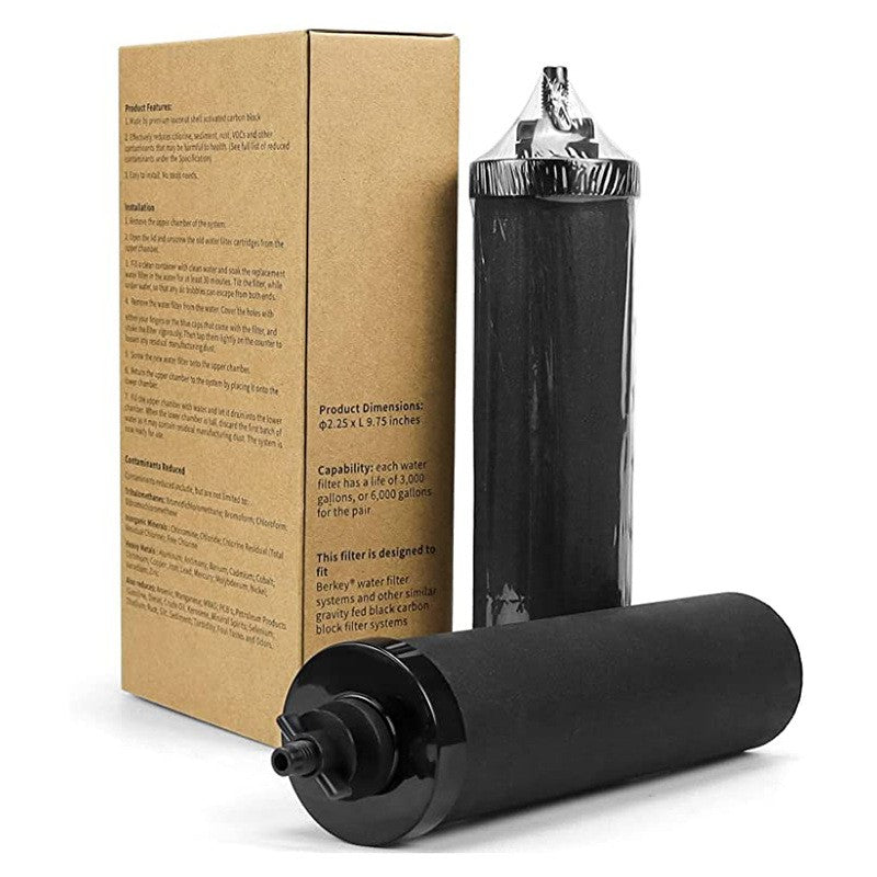 Black Berkey BB9-2 Purification Elements Replacement Water Filter Set of 2 UK