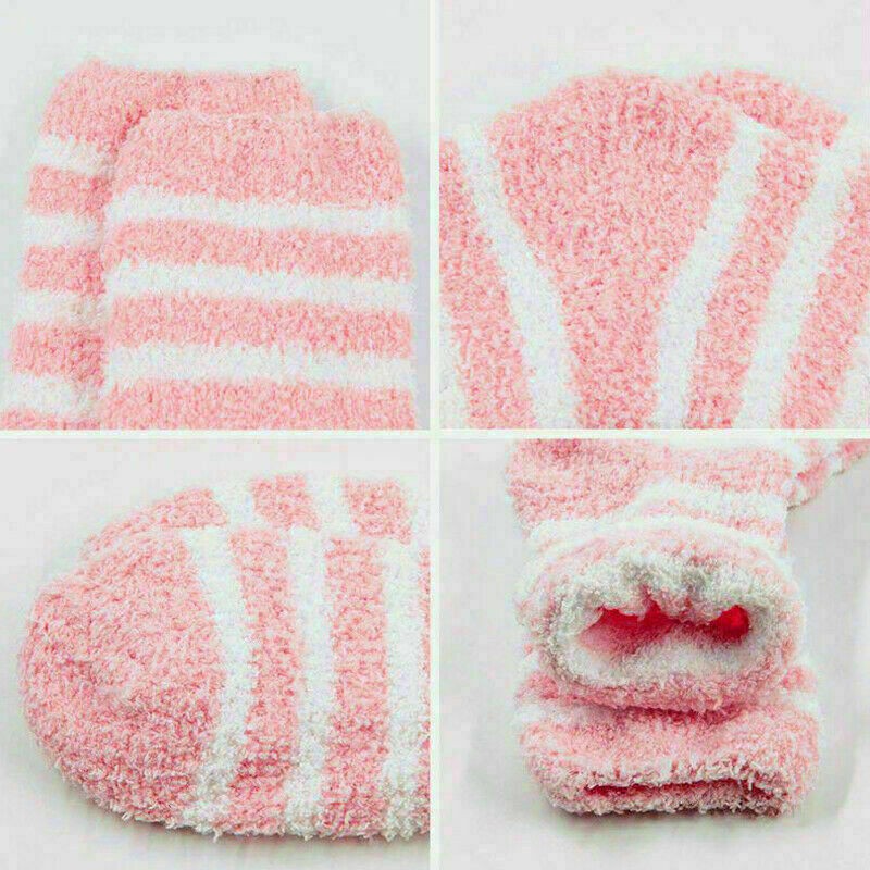 6Pairs Women Winter Warm Soft Fluffy Bed Socks Lounge Slipper Fleece Sock Random