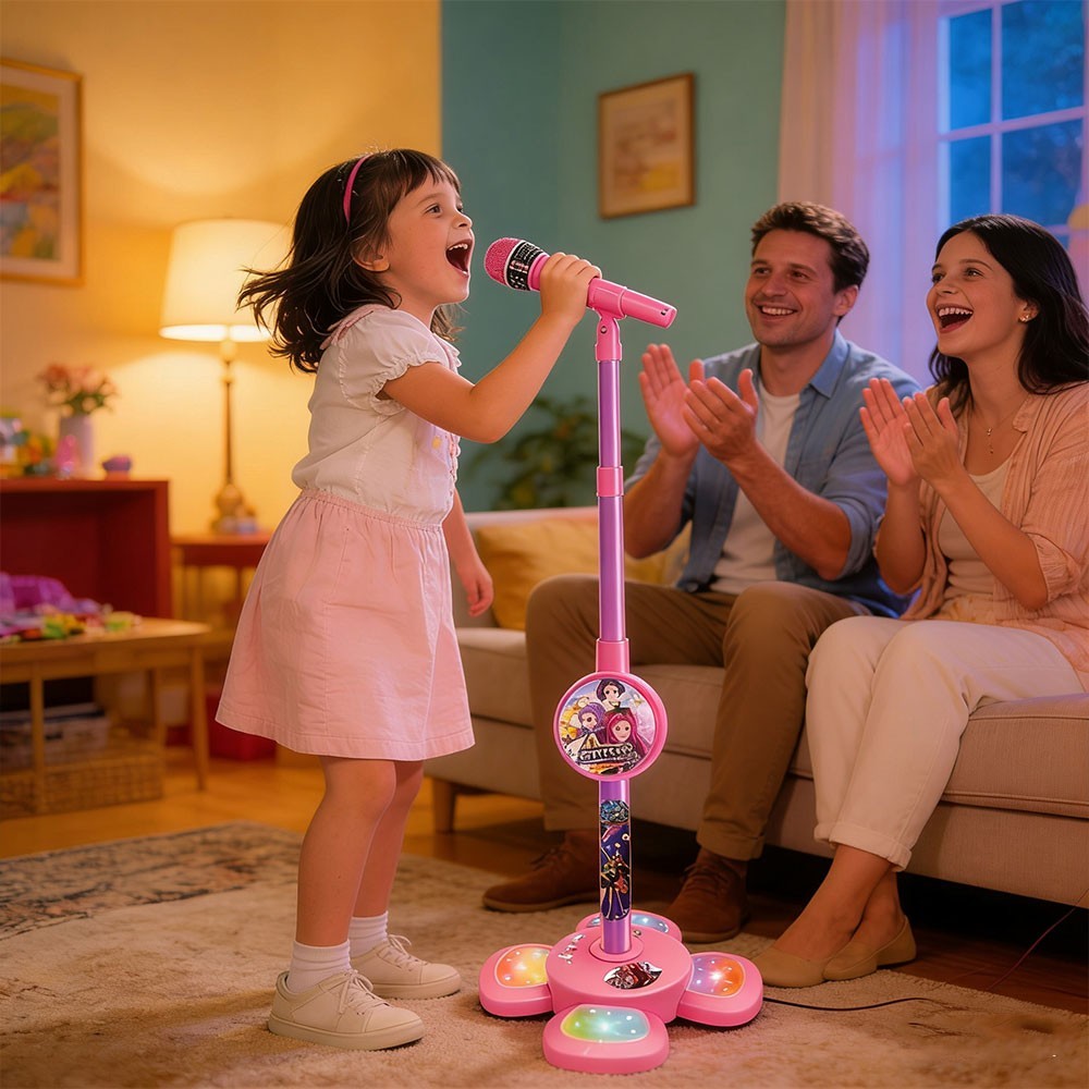 Children's Toy Kpop Demon Music Microphone with Light Microphone Can Play Songs