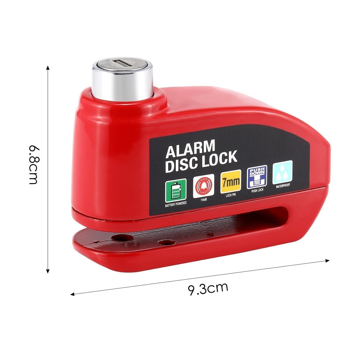Alarm Motorbike Disc Lock Brake Scooter Motorcycle disclock Alarm disc lock