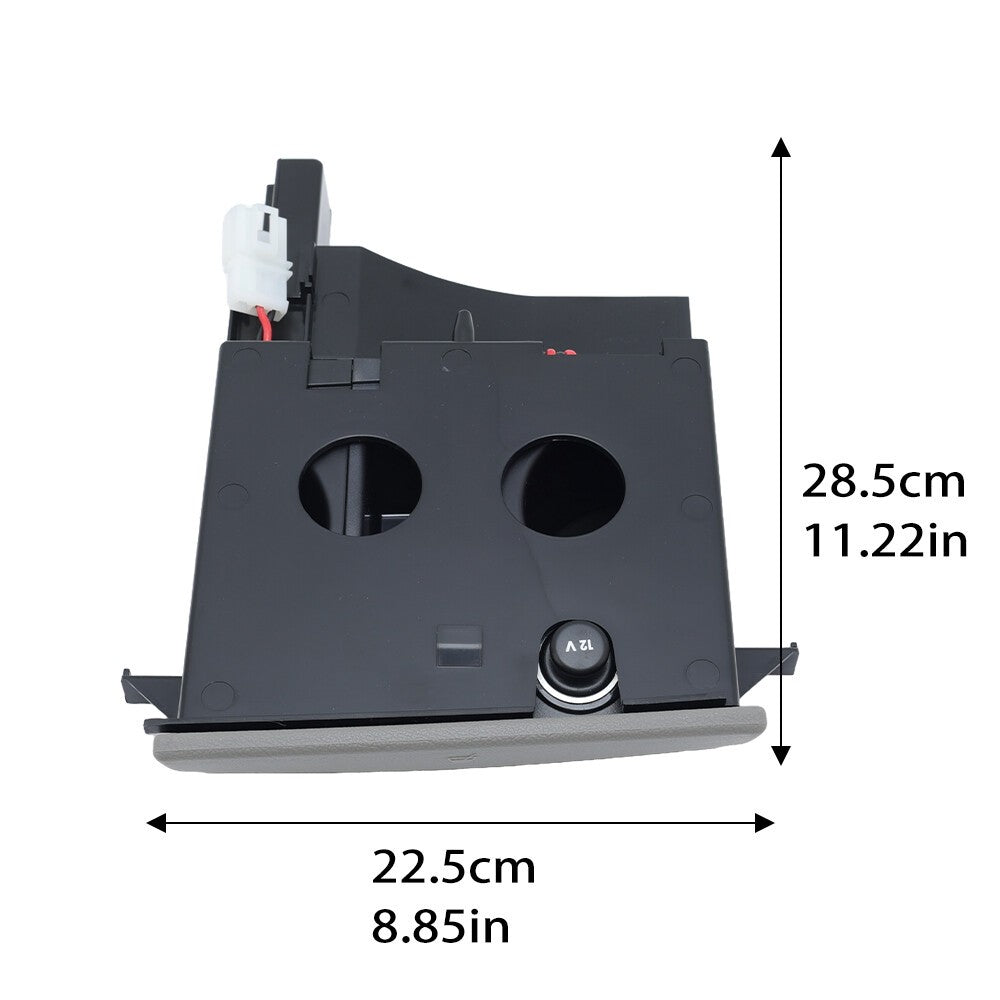 For VW T5 Transporter Ashtray Cup Coin Holder Dual Drink Grey RHD 7H285860130T