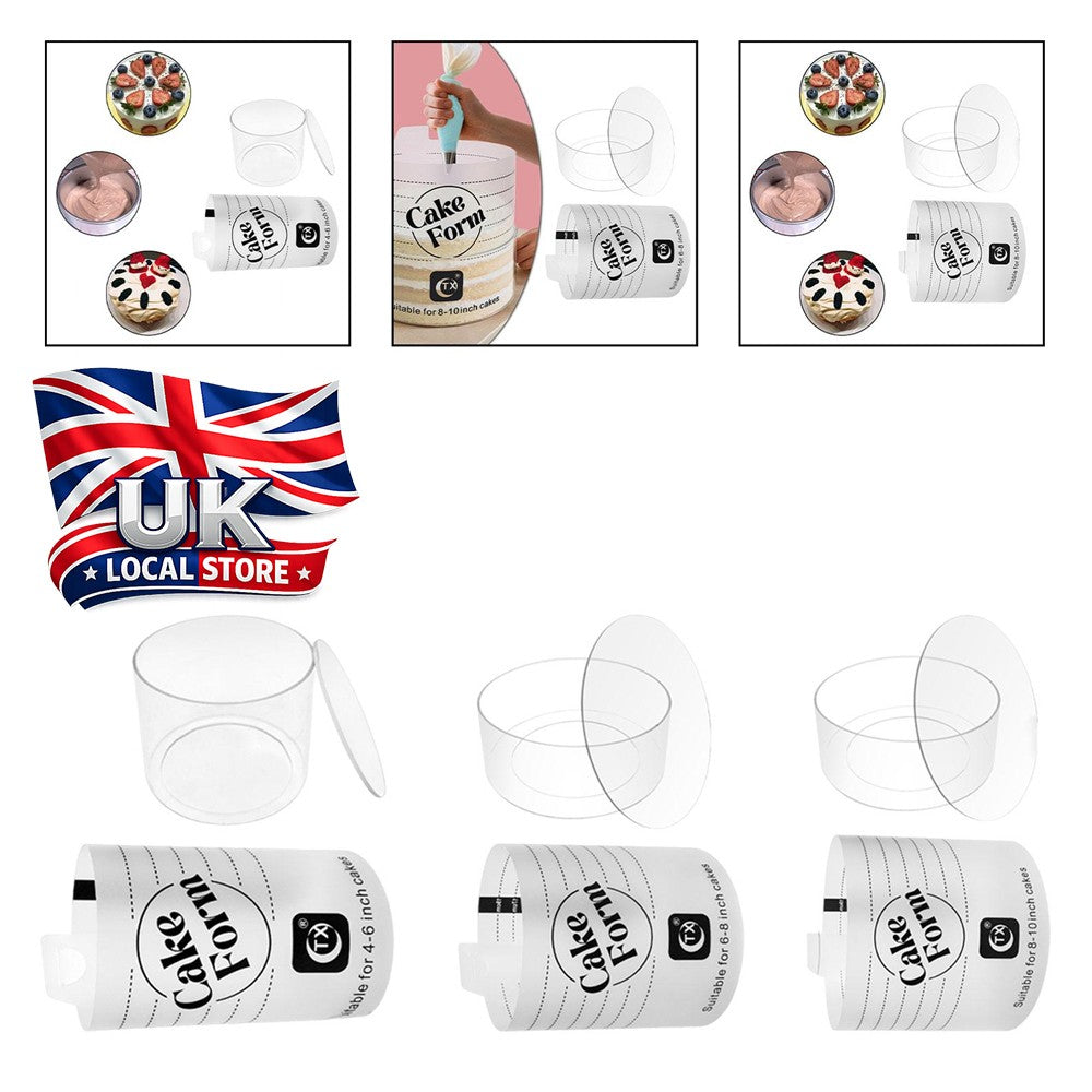 Acrylic Cake Form, Cake Making Tool for Beginners and Pros, Premium Accessory