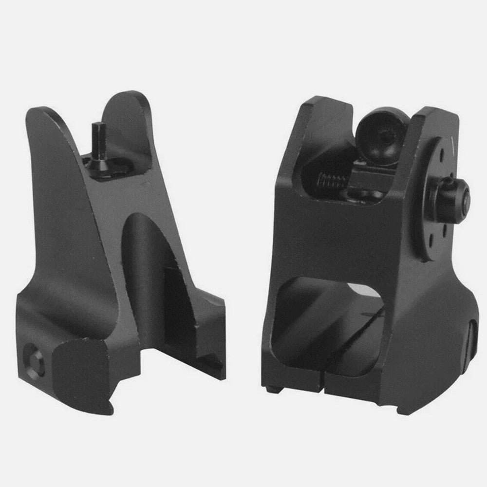1 Pair D &D Flip-up Low Profile Metal Sight Folding Iron Sights Front / Rear Set