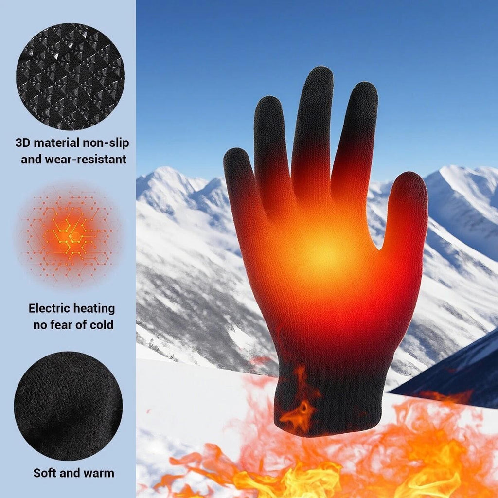 Electric Heated Gloves USB Rechargeable Insulated Warm Thermal Gloves Winter UK
