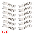 12X Trailer Oblong Number Plate Clips Holder Spring Loaded Stainless Steel