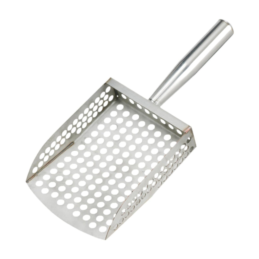 Stainless Steel Sand Scoop Sand Sifter Shovel for Metal Detecting Underwater