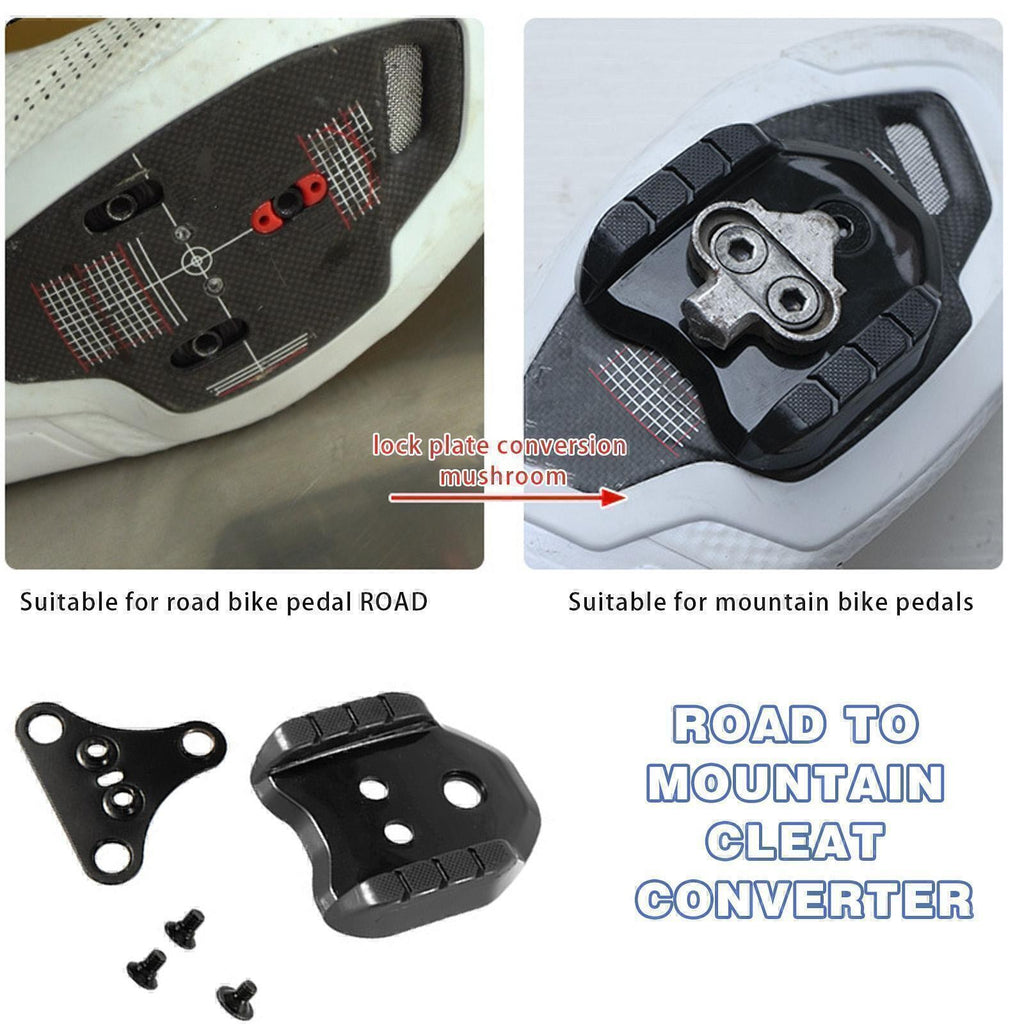Mountain Bike SPD Shoe Adapter Lock Pedal Cleats H9P9 Accessory