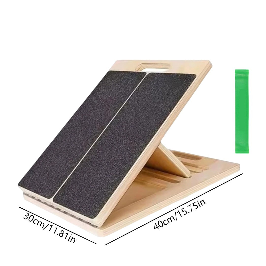 Professional 5 Level Calf Stretcher Incline Board Ankle Wooden Slant Board