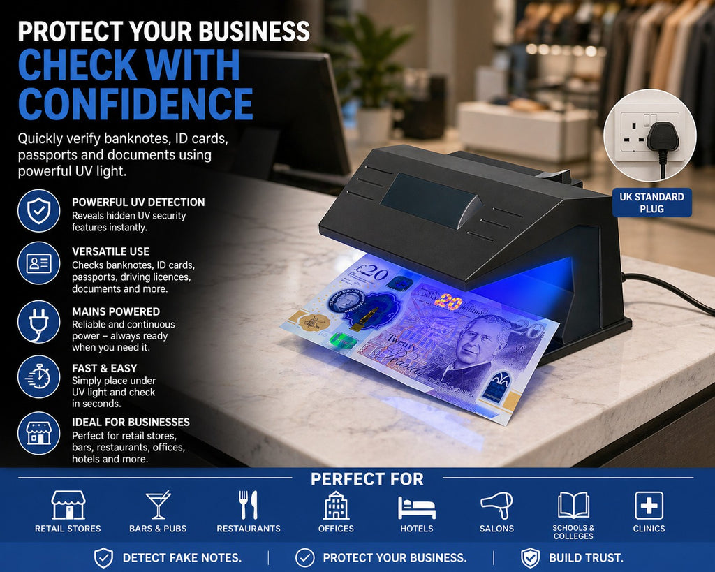 UV LED Counterfeit Fake Bank Note Money Forgery Detector Tester Checker Longlife