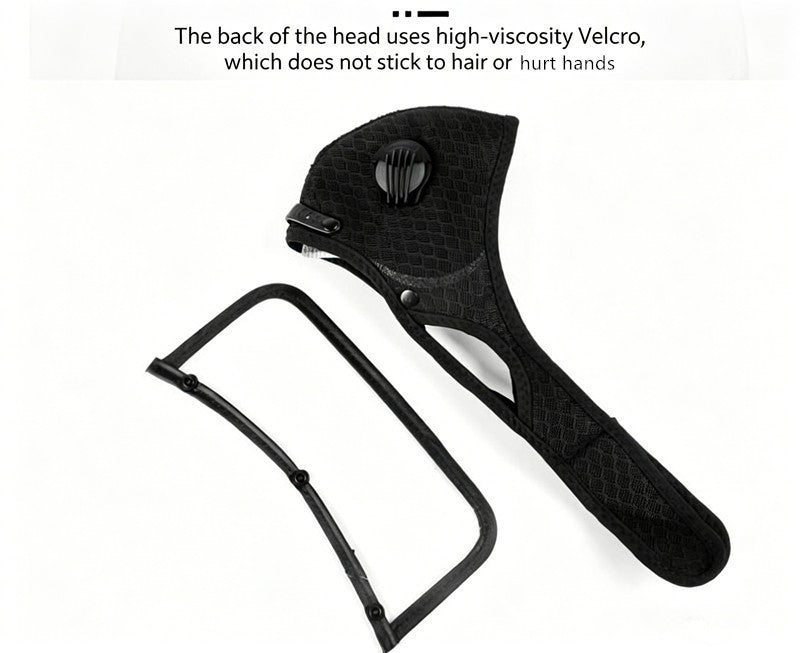 Reusable Carbon Filter Dust Mask with Adjustable Goggles, With 5-Layer Filter