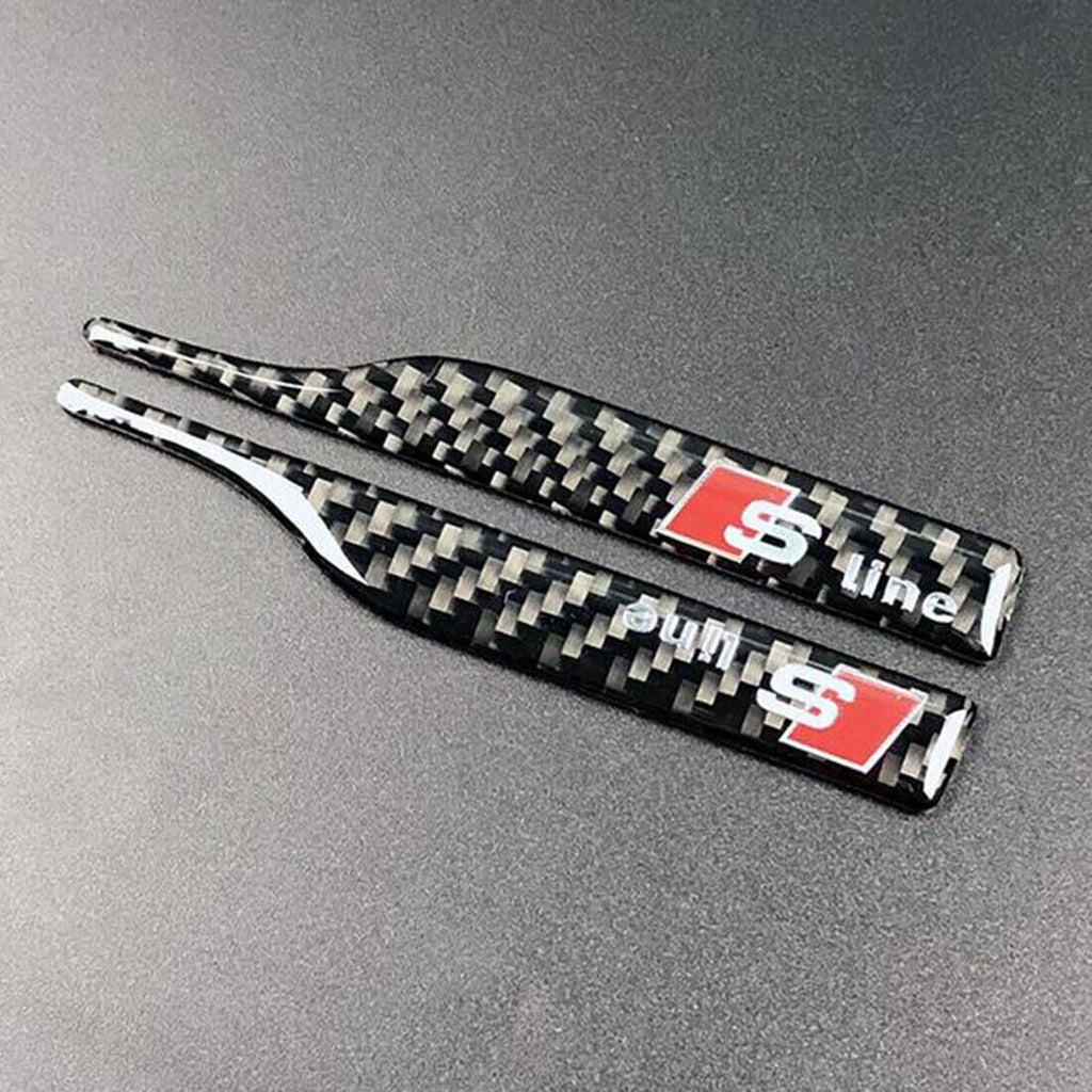S Line Carbon Fiber Rearview Mirror Sticker Anti-scratch Strip for Audi Styling