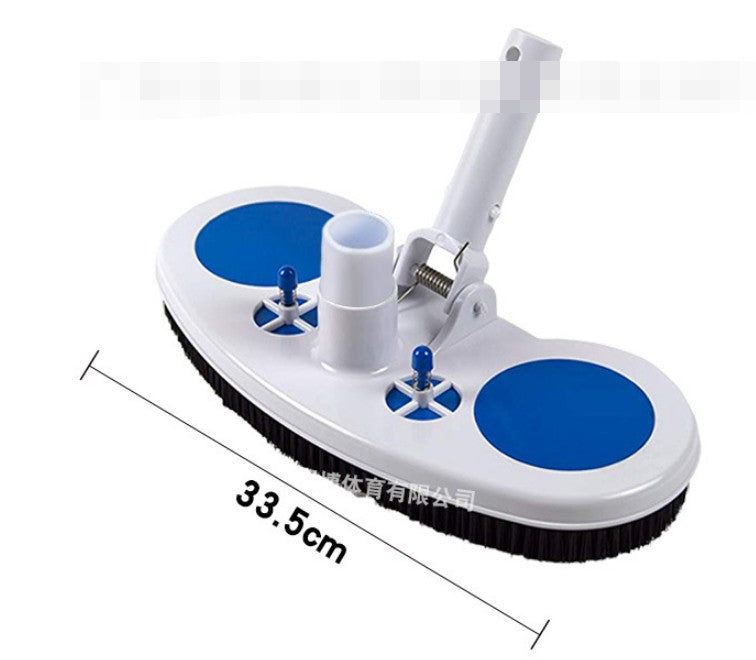 Heavy Duty Pool Vacuum Head with Adjustable Clips,13' for Swimming Pool Cleaning