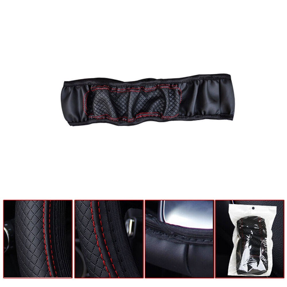 15" Universal Car Steering Wheel Cover Anti Slip PU Leather Comfortable 38cm UK
