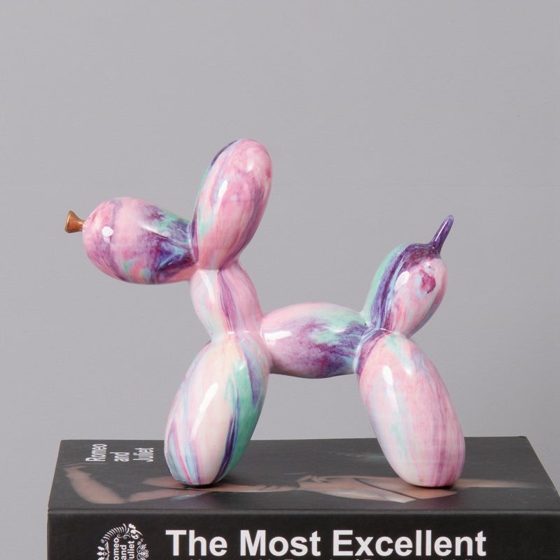 Fluid Balloon Dog Resin Ornaments Creative Living Room Home Artifact Desktop Dec